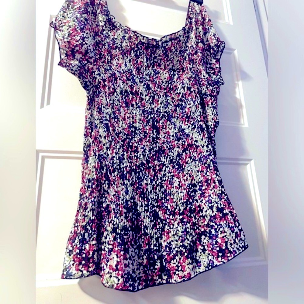Reitmans off-shoulder Floral blouse XL EUC